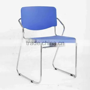Factory Wholesale Stackable Plastic Colored Office Chair With Arms 1002G thumbnail-1