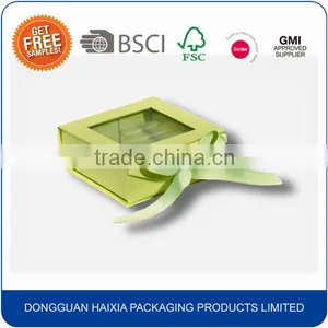 Flat Foldable Luxury Paper Packaging Boxes With Ribbon thumbnail-3