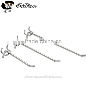Metal Chrome Wire Display Hooks Pegboard Hook Price Tag thumbnail-1