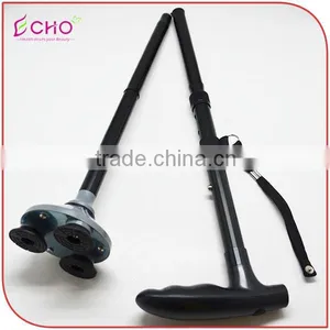 Sturdy Triple Heads Pivoting Base Folding Cane With Build-in Lights for Elder thumbnail-4