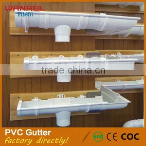 Wanael 5 Inch K-style Rain Gutter Brown Roofing for Building, Gutters Roofing Supplier's Choice thumbnail-1