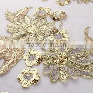 Factory Direct Embroidery Lace Fabric 100% Cotton, Embroidered Floral, Embroidery Fabric thumbnail-1