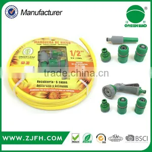 1/2" Diameter Polyester Fibre Reinforced 30 Metre PVC Garden Hose With Spray Nozzle Set thumbnail-1