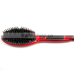 Metal Ceramic Heater Hair Straightening Brush,Auto Lock,Anti Scald,Zero Damage,Adjustable Temperature,Instant Heat Up Professio thumbnail-6