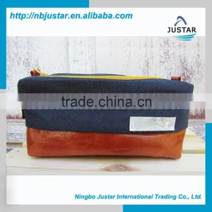 Groomsmen Gift Bag Travel Toiletry Leather Navy Dopp Kit Bag Men Shaving Kit Bag Quality Choice thumbnail-1