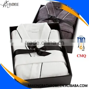 Terry Cloth Robes Wholesale Spa Robes Terry Bathrobe With Hook and Loop Quality Choice thumbnail-1