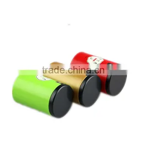 50g Lovely Small Round Tinplate Chinese Tea Cans thumbnail-1