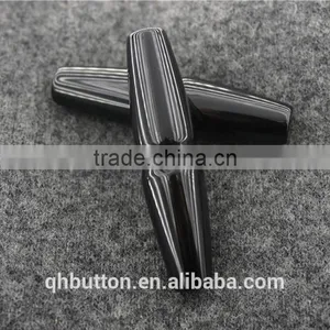 HOT SALE BLACK RESIN BAR BUTTON FOR GARMENT thumbnail-1