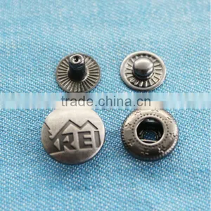 Fashion Metal Snap Button With Custom Logo for Garment thumbnail-1