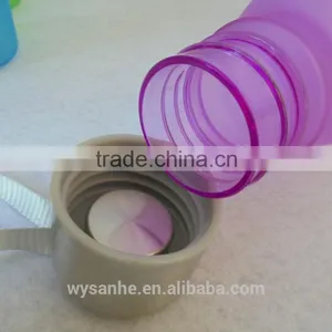 Convenient to Carry Semitransparent Variety of Fruit Color Plastic Sports Water Bottle thumbnail-2