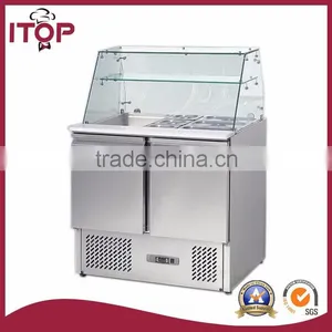 Curved Glass Saladette Refrigerated Counter thumbnail-1
