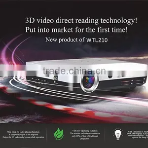 Mini Led Dlp Projector USB Bluetooth Wifi Home Business Use Double Core Cortex A9 thumbnail-3