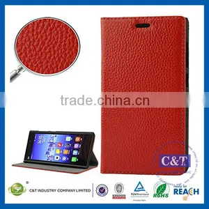 C&T Luxrious Design Good Quality Mobile Phone Leather Pouch for Xiaomi Mi3 thumbnail-1