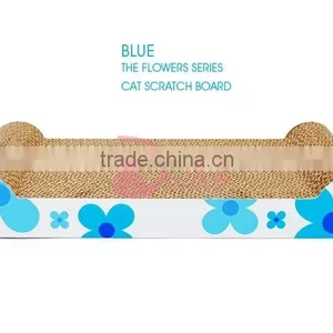 Eco-friendly Cat Toys Corrugated Paper Board Sunflower Cat Scratch Board thumbnail-3