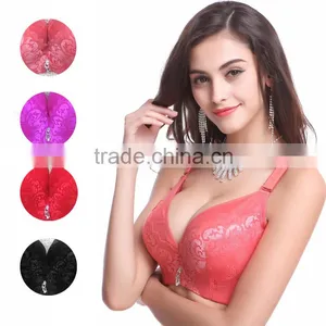 Women Large Cup Bras Full Coverage Mesh Brassiere Push Up Cup C Cup D 95 100 Big Bras thumbnail-1
