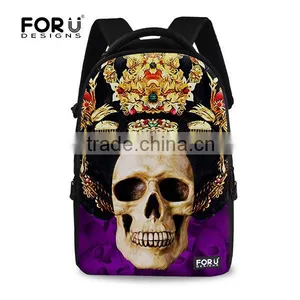 Wholesale Hot Sale Vintage Skull Backpack,Polyester Backpack,Laptop Backpack thumbnail-6