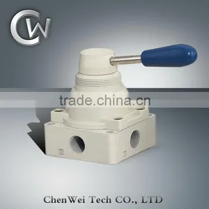 4HV Series Pneumatic Hand Valve-4 Ports Hand Lever Valve thumbnail-1