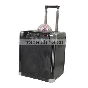 8" Bluetooth Portable Speaker Box With Ball Light,USB,SD,FM Radio, Portable Speaker Box L-95 thumbnail-2