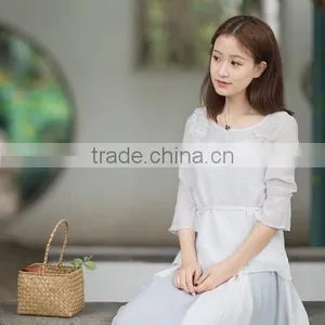 Chinese Wind Restoring Ancient Ways is Pure Color Shirt thumbnail-1