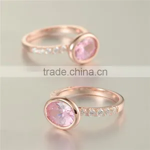 Gold Plated Single Stone 925 Silver Ring Designs With Gemstone thumbnail-5