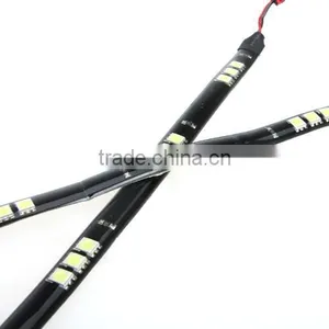 2Pcs 15 LED 5050 SMD Light Strip 12V for Car White thumbnail-4