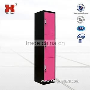 New Style Black And White 3 Door Vertical Steel Locker thumbnail-3