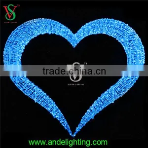 Dreamlike Fancy Big Pink Heart Shape Led Light With 2m Height thumbnail-2