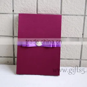 Elegant Burgundy Wedding Invitation Boxes With Pearl thumbnail-6