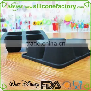 Traditional Simple 4 Grid no Abnormal Odor Silicone Bake Mould thumbnail-5