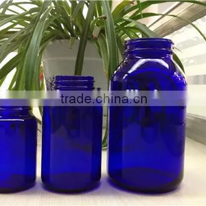 Cobalt Blue and Green Color Glass Bottles Series thumbnail-2