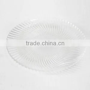 Clear Cheap Glass Charger Plates for Wedding thumbnail-2