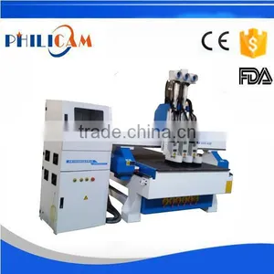 FLDM1325 Cnc Router Machine Cutting Wood With 3 Heads thumbnail-1
