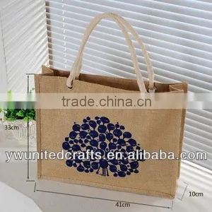 Eco-friendly Shoppping Foldable Jute Bag thumbnail-1