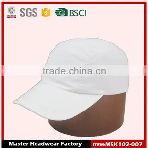 Plain White Soft Fabric Ladies Sports Cap thumbnail-1