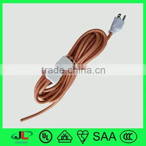 High Quatity Fabric Power Cable Plug With UL USA 3 Pin Power Plug, UL 10A 3 Pin Electric Plug thumbnail-3