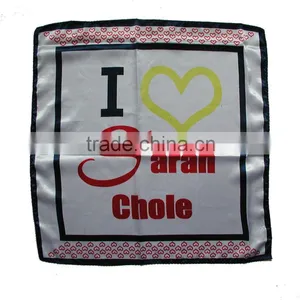 Silk Silkscreen Print Squre Scarf thumbnail-1
