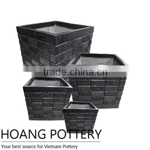 Contemporary Terrazzo Flower Pot / Planters , Set of 4 thumbnail-1