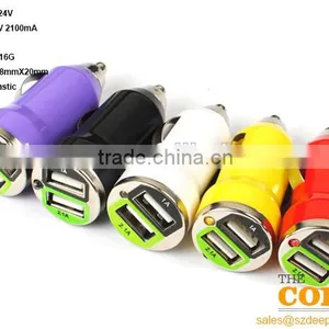 J2 Two USB Port Car Charger,2 Port Car Charger,cheap Car Usb Charger,Plastic Auto Charger thumbnail-1