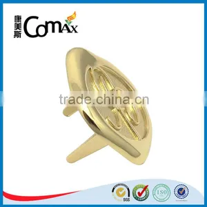 New Design Shiny Gold Metal Logo For Handbag thumbnail-5