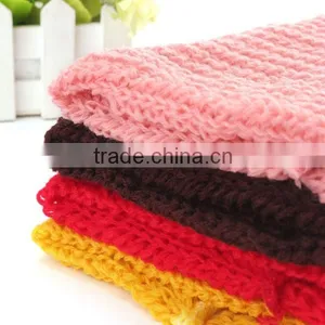 New Design Soft Candy Color Neck Bib Scarfs Kids Knitted Collar Winter Warm Scarf for Children Baby Girls thumbnail-3