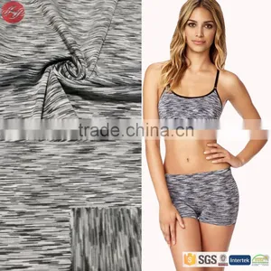 Knitting Polyester Elastane Plain Space Dye Fabric For Tank Top thumbnail-1