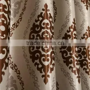 Customized Window Curtain Fabric, Jacquard Fabirc 039 Fire Retardant Blackout Fabric for Bedroom thumbnail-2