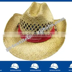 Fashion Cowboy Hat With Red Ribbon thumbnail-1