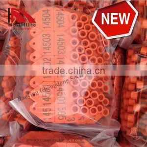 Pig Ear Tag With TPU Material in Orange 32*32 mm thumbnail-5