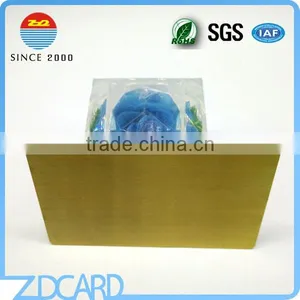 Custom Size Golden Color Metal Business Card thumbnail-4