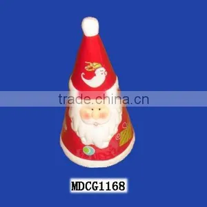 Gift Item Custom Ceramic Christmas Santa Hat Decoration thumbnail-1