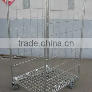Galanized Roll Storage Container With Wheel thumbnail-1