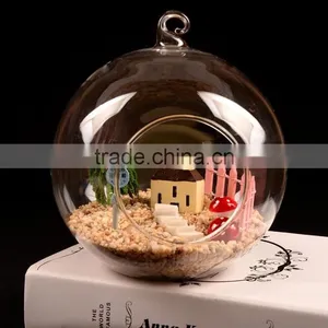 Hanging Glass Ball Candle Holder, Mini Flowerpot thumbnail-6