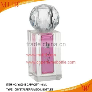 High Quality Round Cap Cystal Glass Inner Perfume (Oils )Bottles thumbnail-1