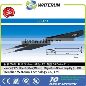 ESD-14 Antistatic Stainless Steel Vetus Tweezers thumbnail-1